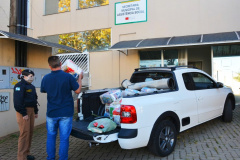Policiais militares do COPOM de Londrina arrecadam alimentos para famílias carentes