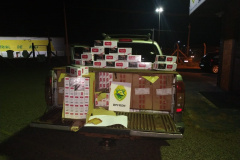 BPFron apreende caminhonete carregada com cigarros contrabandeados no Oeste do estado