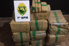 Em cinco dias, PM apreende mais de 1,4 tonelada de maconha no Noroeste do estado