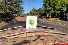 BPRv apreende carga de cigarros avaliada em R$ 1 milhão no Norte do estado