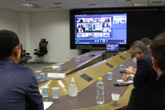 Coronel Marinho participa de videoconferência com ministro da Justiça