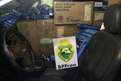BPFron apreende 117 quilos de maconha e U$ 50 mil em notas no Oeste do estado