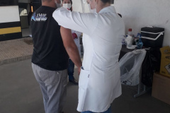  BPRv apoia Secretaria Municipal de Saúde de Almirante Tamandaré, na RMC, na vacinação de motoristas 