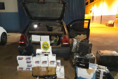 BPFron apreende R$ 300 mil em eletrônicos contrabandeados no Oeste do estado