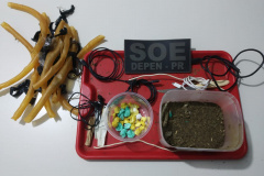  SOE apreende drogas que seriam lançadas para dentro da Penitenciária de Foz do Iguaçu