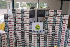  BPRv apreende 19 mil maços de cigarros contrabandeados no Oeste do estado 