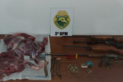 No Sudoeste do estado, PM encaminha apreende oito armas e encaminha 28 pessoas