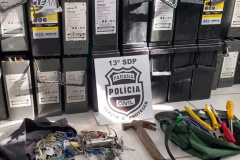 PCPR recupera baterias telefônicas avaliadas em R$ 40 mil em Ponta Grossa  