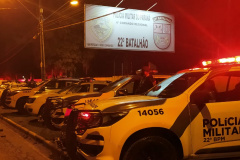 Com a Operação Spazzare, PM cumpre nove Mandado de Busca e Apreensão sobre o tráfico de drogas, em Colombo (PR)