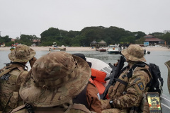 Polícia Ambiental fiscaliza área de preservação permanente na Ilha do Mel, no litoral do Paraná