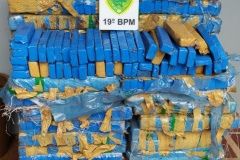 Quase uma tonelada de drogas foi apreendida pela PM no Oeste do estado durante a Operação Metrópolis; prejuízo de mais de R$ 4 milhões