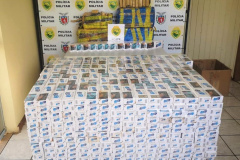 PM apreende mais de 100 quilos de maconha e 999 maços de cigarros no Sudoeste do estado