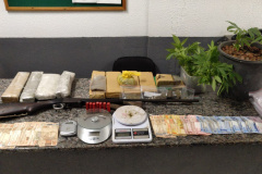 Na RMC, PM prende quatro pessoas e apreende mais de seis quilos de drogas, 19 pés de maconha e duas armas de fogo
