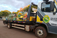 PM apreende mais de três toneladas de maconha em área rural de Toledo, no oeste do Paraná