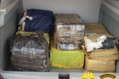 Cerca de 120 quilos de maconha são apreendidos pela Polícia Rodoviária Estadual no Oeste do estado