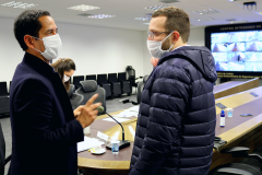 Secretário da segurança recebe deputado federal Filipe Barros