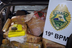 Com a Operação Metrópolis, 5º Comando Regional apreende mais de 360 quilos de maconha e recupera moto furtada