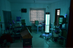 Complexo Penitenciário de Ponta Grossa passa por procedimento de desinfecção com amônia e radiação ultravioleta