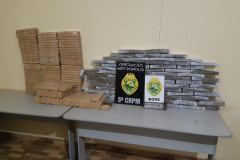 BOPE apreende 128 quilos de maconha e duas armas de fogo durante a Operação Metrópolis no Oeste do estado