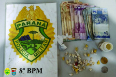 Equipes da PM de Paranavaí encaminham seis pessoas por roubos e envolvimento com tráfico de drogas