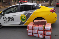 No Noroeste do estado, PM prende homem e apreende mais de 200 quilos de maconha