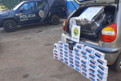 BPFron apreende carro carregado com eletrônicos contrabandeados no Oeste do estado