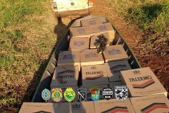 Ação conjunta da Operação Horús em porto clandestino resulta em barco e carro apreendidos