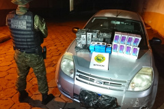 Em situações distintas, BPFron apreende R$ 62 mil em eletrônicos e 16 pneus contrabandeados no oeste do estado
