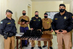 Fuzis doados pelo Exército reforçam equipes do Batalhão de Guarda da PM