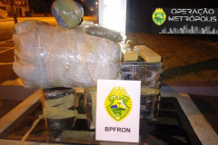 BPFron apreende 66 quilos de maconha durante ação da Operação Metrópolis