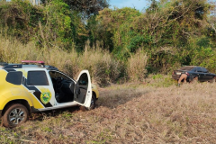 BPRv apreende carro preparado para o transporte de contrabando no oeste do Paraná