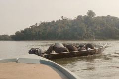 Operação Horus: PCRP, PMPR e PF apreendem embarcação com pneus contrabandeados no Lago Itaipu