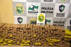 No Oeste do estado, PM apreende quase meia tonelada de maconha em situações distintas