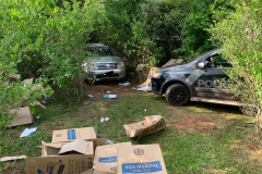 BPFron apreende mais de 2,6 mil pacotes de cigarros contrabandeados no Oeste do estado