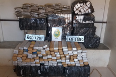 Caminhonete com meia tonelada de maconha estraga na estrada e motorista acaba preso pela PM em Guarapuava (PR)