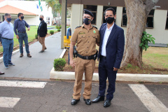 Em Maringá, Secretário da Segurança visita unidades da Polícia Militar e do Corpo de Bombeiros