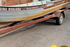 BPRv recebe uma denúncia e recupera barco e reboque furtados no Noroeste do estado