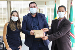 Secretário coronel Marinho recebe o diretor-geral da Seap