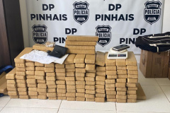 Polícia Civil apreende 98 quilos de maconha e prende dois homens em Pinhais