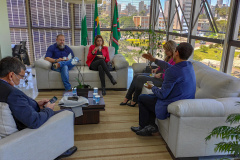 Chefe da Polícia Civil do Rio Grande do Sul visita Secretaria da Segurança Pública do Paraná em Curitiba