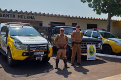 Em situações distintas, BPRv recupera carro e apreende caminhão carregado com contrabando no oeste do Paraná