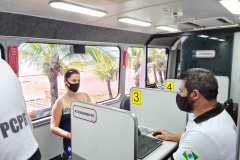 PCPR instala Delegacia Móvel na Praia Central em Guaratuba