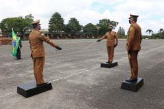 Durante solenidade, a Academia Policial Militar do Guatupê recebe novo Comandante em São José dos Pinhais, na RMC