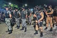 9º Batalhão mobiliza quase 100 policiais para reforçar policiamento em Paranaguá com a operação Subárea IV