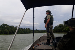 Polícia Ambiental encontra 500 metros de rede nos Rios do Corvo, no Noroeste do estado