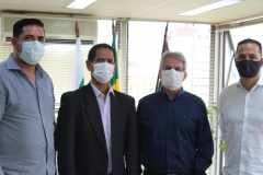 Secretário da Segurança Pública recebe prefeito de Palotina e representantes da Seap