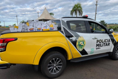 Carro com 86 celulares contrabandeados do Paraguai é apreendido pelo BPRv em Floresta (PR)