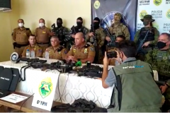 Inteligência da PM impede roubo a duas agências bancárias de Três Barras do Paraná