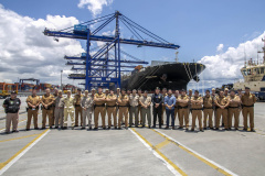Trabalho de segurança do Porto de Paranaguá pauta aula prática do Curso Superior da PMPR