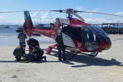 Aeronaves do BPMOA cumprem 62 missões e auxiliam no atendimento de 108 pessoas durante o verão no Litoral 